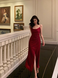 Sexy Mermaid Spaghetti Straps Red 21st Birthday Dress Party Gown Birthday Outfits Birthday Dress Ideas For Women HZ1121