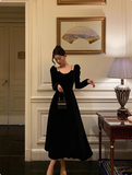 Sexy A line Long Sleeves Autumn Velvet 21st Birthday Dress Party Gown Birthday Outfits Birthday Dress Ideas For Women HZ1121