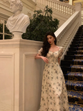 Sexy A line Square Chiffon Floral 21st Birthday Dress Party Gown Birthday Outfits Birthday Dress Ideas For Women HZ1121