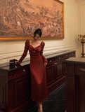 Sexy A line Long Sleeves Red 21st Birthday Dress Party Gown Birthday Outfits Birthday Dress Ideas For Women HZ1121