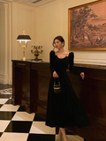 Sexy A line Long Sleeves Autumn Velvet 21st Birthday Dress Party Gown Birthday Outfits Birthday Dress Ideas For Women HZ1121