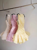 Cute Sheath Scoop Pink Mini Party Dresses Short Formal Homecoming Dresses Night Chic Elegant Short Dresses Cocktail Dress 16th Birthday Outfits Tulle Hoco Dresses HZ1121