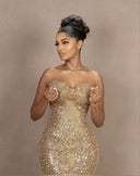 Aesthetic Sheath Sweetheart Gold Sequin Formal Tight Homecoming Dress Middle School Short 18th Birthday Outfits Graduation Dress Hoco Dresses HZ1121