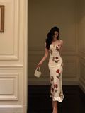 Sexy Sheath Floral Blue 21st Birthday Dress Party Gown Birthday Outfits Birthday Dress Ideas For Women HZ1121