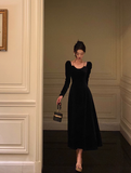 Sexy A line Long Sleeves Autumn Velvet 21st Birthday Dress Party Gown Birthday Outfits Birthday Dress Ideas For Women HZ1121