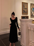 Sexy A line Long Sleeves Autumn Velvet 21st Birthday Dress Party Gown Birthday Outfits Birthday Dress Ideas For Women HZ1121