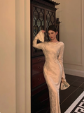 Sexy Sheath Long Sleeves Autumn 21st Birthday Dress Party Gown Birthday Outfits Birthday Dress Ideas For Women HZ1121