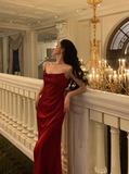 Sexy Mermaid Spaghetti Straps Red 21st Birthday Dress Party Gown Birthday Outfits Birthday Dress Ideas For Women HZ1121