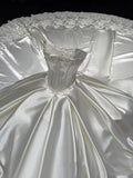 Classy Elegant Wedding Dress Ball Gown Strapless Satin Lace Long Wedding Dresses Bridal Gowns HZ1121
