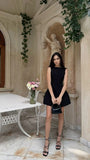 Simple A Line Little Black Dress Satin Mini Short Formal 8th Grade Homecoming Dresses Summer Middle School Hoco Dress Homecoming Outfits HZ1121