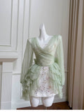 Cute A Line Spaghetti Straps Mint Green Chiffon Formal 8th Grade Homecoming Dresses Summer Middle School Hoco Dress Homecoming Outfits HZ1121