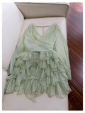 Cute A Line Spaghetti Straps Mint Green Chiffon Formal 8th Grade Homecoming Dresses Summer Middle School Hoco Dress Homecoming Outfits HZ1121