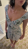 Vintage A line V Neck Light Gray Chiffon Formal 8th Grade Homecoming Dress Summer Middle School Hoco Dresses Birthday Outfits HZ1121