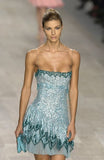 Cute A line Spaghetti Straps Blue Sequin Mini Short Formal 8th Grade Homecoming Dresses Summer Middle School Hoco Dress Homecoming Outfits 20th Birthday Outfit HZ1121