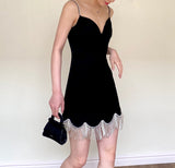 Sexy Sheath Spaghetti Straps Black Satin Mini Short Formal 8th Grade Homecoming Dresses Summer Middle School Hoco Dress Homecoming Outfits HZ1121
