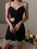 Sexy Sheath Spaghetti Straps Black Satin Mini Short Formal 8th Grade Homecoming Dresses Summer Middle School Hoco Dress Homecoming Outfits HZ1121