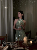 Sexy Sheath High Neck Sequin Mint Green Mini Short Formal 8th Grade Homecoming Dresses Summer Middle School Hoco Dress Birthday Outfits HZ1121