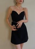 Sexy Sheath Spaghetti Straps Little Black Dress Satin Mini Short Formal 8th Grade Homecoming Dresses Summer Middle School Hoco Dress Birthday Outfits HZ1121
