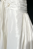 Unique Bridal Gown Mermaid Strapless Lace Sleeveless White 50s Wedding Dresses Modest Bridal Gowns HZ1121