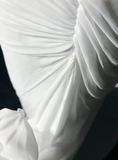 Vintage Bridal Gown 1960s A Line One Shoulder Chiffon Sleeveless Long White 90s Wedding Dresses Elegant Bridal Gowns HZ1121