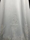 Vintage Bridal Gown A line Off The Shoulder Pearls Long White 70s Wedding Dresses Elegant Bridal Gowns HZ1121