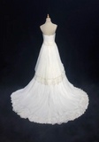 Unique Bridal Gown A Line Spaghetti Straps Lace Tulle Sleeveless White 50s Wedding Dresses Modest Bridal Gowns HZ1121