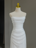 Modest Bridal Gown Sheath Off The Shoulder With Short Sleeves Tulle Wedding Dresses Elegant Brides Gowns HZ1121