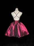 Vintage Ball Gown Spaghetti Straps Burgundy Mini Short Formal 8th Grade Homecoming Dresses Summer Middle School Hoco Dress 20th Birthday Outfits HZ1121