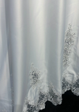 Classic Elegant Wedding Gown A line V Neck Long White Satin 70s Wedding Dresses Vintage Bridal Gowns HZ1121