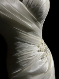 Unique Wedding Dress Mermaid V Neck White Taffeta Appliques 90s Wedding Dresses Vintage Bridal Gowns HZ1121