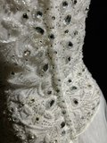Unique Bridal Dress A Line V Neck White Tulle Long 90s Wedding Dresses Vintage Bride Dress Bridal Gowns HZ1121