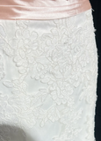 Classic Wedding Dress Mermaid Strapless White Lace Long 70s Wedding Dresses Vintage Bride Dress Bridal Gowns HZ1121