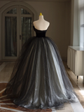 Luxury Ball Gown Sweetheart Neck Off Shoulder Lace Appliques Black Tulle Quinceanera Dress Quinceanera Dress Formal Gowns Vestido De 15 Anos Sweet 16 Dress HZ1121