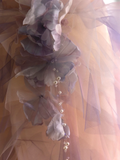 Luxury Ball Gown Strapless Sleeveless Tulle Quinceanera Dress Formal Gowns Vestido De 15 Anos Sweet 16 Dress HZ1121