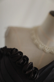 Retro Ball Gown One Shoulder Black Taffeta Mini Short Formal 8th Grade Homecoming Dresses Summer Middle School Hoco Dress 16th Birthday Outfits HZ1121