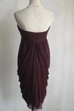 Retro A line Strapless Burgundy Chiffon Mini Short Formal 8th Grade Homecoming Dresses Summer Middle School Hoco Dress 16th Birthday Outfits HZ1121