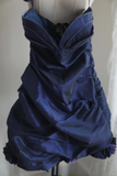 Retro Ball Gown Sweetheart Royal Blue Taffeta Mini Short Formal 8th Grade Homecoming Dresses Summer Middle School Hoco Dress 16th Birthday Outfits HZ1121