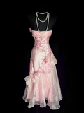 Unique Sheath Strapless Pink Tea Length Formal 7th Grade Homecoming Dresses Middle School Mid Length Prom Dress Hoco Outfits HZ1121
