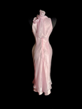 Unique Sheath High Neck Tea Length Formal 7th Grade Pink Homecoming Dresses Middle School Mid Length Prom Dress Hoco Outfits HZ1121