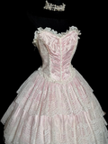 Trendy Ball Gown Sweetheart Lace Pink Mini Short Formal 7th Grade Homecoming Dresses Middle School Short Prom Dress Hoco Outfits HZ1121