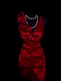 Unique Sheath V Neck Sleeveless Red Knee Length Formal 7th Grade Homecoming Dresses Middle School Prom Dress Hoco Outfits HZ1121