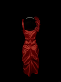 Unique Sheath V Neck Sleeveless Red Knee Length Formal 7th Grade Homecoming Dresses Middle School Prom Dress Hoco Outfits HZ1121