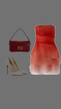 Trendy A line Strapless Ombre Orange Chiffon Mini Short Formal 7th Grade Homecoming Dresses Middle School Short Prom Dress Hoco Outfits HZ1121
