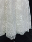 Princess Bridal Dress A line V Neck Lace Short Wedding Dress Summer Beach Wedding Dresses Modest Wedding Gowns HZ1121