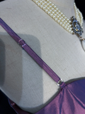 Trendy A Line Spaghetti Straps Grape Mini Short Formal 8th Grade Homecoming Dresses Middle School Short Prom Dress Hoco Outfits HZ1121