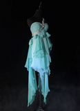 Cute A Line One Shoulder Light Blue Chiffon Layers Formal 7th Grade Homecoming Dresses Middle School Short Prom Dress Cocktail Birthday Outfits HZ1121