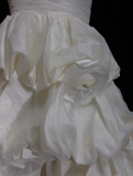 Unique Ball Gown One Shoulder White Organza Short Mini Formal 7th Grade Homecoming Dresses Middle School Short Cocktail Night Dress Hoco Outfits HZ1121