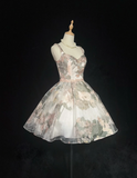 Cute Ball Gown Sweetheart Floral Short Mini Tulle Formal 8th Grade Homecoming Dresses Middle School Cocktail Night Dress Hoco Outfits HZ1121