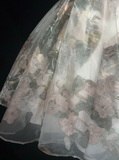 Cute Ball Gown Sweetheart Floral Short Mini Tulle Formal 8th Grade Homecoming Dresses Middle School Cocktail Night Dress Hoco Outfits HZ1121