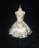 Cute Ball Gown Sweetheart Floral Short Mini Tulle Formal 8th Grade Homecoming Dresses Middle School Cocktail Night Dress Hoco Outfits HZ1121